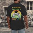 Graduation 5th Grade Level Complete Gamer Class 2021 Gaming Men's Back Print T-Shirt