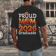 Graduation Basketball Retro Proud Mom Of A 2026 Graduate Men's Back Print T-Shirt