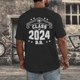Graduation BS Class Of 2024 Grad Congratulations Graduate Men's Back Print T-Shirt