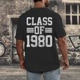 Graduation Class 1980 Men's Back Print T-Shirt