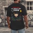 Graduation Class Of 2018 Game Over 8-Bit Gamer Men's Back Print T-Shirt