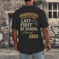 Graduation Class Of 2026 My Last First Day Of School Senior Men's Back Print T-Shirt
