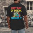 Graduation First Day Of School Crushed It Men's Back Print T-Shirt