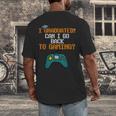 Graduation I Graduated Can I Go Back To Gaming Men's Back Print T-Shirt