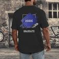 Graduation Graduated Music Degree University College Student Men's Back Print T-Shirt