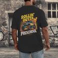 Graduation Rollin' Outta Preschool Monster Truck Boys Pre-K Men's Back Print T-Shirt