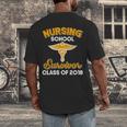 Graduation Shirt Nursing School Survivor Class Of 2018 Tee Men's Back Print T-Shirt