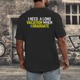Graduation Student Grad School Class Senior Cute Men's Back Print T-Shirt