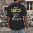 Graduation Student Who Majors In Anthropology Men's Back Print T-Shirt