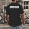 GraduationShirt I Graduated Can I Go Back To Bed Men's Back Print T-Shirt