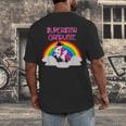 Graduation Unicorn Superstar Magical Colorful Rainbow Tshirt Men's Back Print T-Shirt