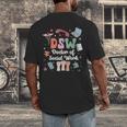 Groovy DSW Doctor Of Social Work Graduation DSW Graduate Men's Back Print T-Shirt