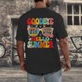 Groovy Goodbye 7th Grade Graduation Hello Summer Kids Men's Back Print T-Shirt