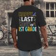 Happy Last Day Of 1st Grade Shirt Cutie Graduation Men's Back Print T-Shirt