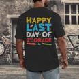 Happy Last Day Of 2nd Grade Shirt Second Grade Graduation Men's Back Print T-Shirt