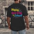 Happy Last Day Of School Graduation Teacher Students Men's Back Print T-Shirt