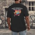 Happy Valentines Day To Myself Introvert Humor Men's Back Print T-Shirt Happy Valentines Day To Myself Introvert Humor Men's Back Print T-Shirt