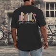 Harm Reduction Floral Book Overdose Awareness Nurse Men's Back Print T-Shirt Harm Reduction Floral Book Overdose Awareness Nurse Men's Back Print T-Shirt