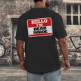 Hello I'm Dead Inside Name Tag Sarcastic Introvert Men's Back Print T-Shirt Hello I'm Dead Inside Name Tag Sarcastic Introvert Men's Back Print T-Shirt