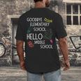 Hello Middle School Graduation Elementary School T-Shirt Men's Back Print T-Shirt