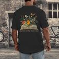 Helping Little Minds Grow Floral Book Education SPED Teacher Men's Back Print T-Shirt Helping Little Minds Grow Floral Book Education SPED Teacher Men's Back Print T-Shirt