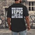 High School Graduate Graduation Party Meme Men's Back Print T-Shirt