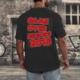 High School Graduation Tshirt Game Over Senior Class Of 2018 Men's Back Print T-Shirt