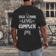 High School Graduation Shirt Video Gamer Graduation Men's Back Print T-Shirt