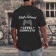 High School Graduation Shirt Video Gamer Nerd Geek Game Men's Back Print T-Shirt