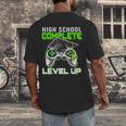 High School Level Complete Class Of 2024 Graduation Men's Back Print T-Shirt