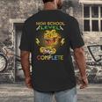 High School Level Complete Gamer Graduation Dinosaur 2021 Men's Back Print T-Shirt