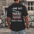 Homeland Security Degree Graduation Film Clapper Men's Back Print T-Shirt