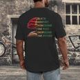 Honoring Past Inspiring Future History Month Tree Book Men's Back Print T-Shirt