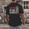 Hotter By One Degree Phd MBA College Graduation Men's Back Print T-Shirt