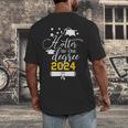 Hotter By One Degree Senior 2024 Class Of 2024 Graduation Men's Back Print T-Shirt