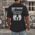 Huntrovert Introvert Hunting Men's Back Print T-Shirt Huntrovert Introvert Hunting Men's Back Print T-Shirt