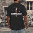 And I'm Done Rocket Graduation Retro Look Men's Back Print T-Shirt