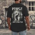 Introvert Bigfoot People Not A Big Fan Dad Joke Men's Back Print T-Shirt