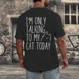 Introvert Cat Lover Kitten Kitty Cat Mom Cat Dad Pet Lover Men's Back Print T-Shirt Introvert Cat Lover Kitten Kitty Cat Mom Cat Dad Pet Lover Men's Back Print T-Shirt
