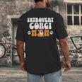 Introvert Corgi Mom Dog Pet Morca Works Dog For Men Women Men's Back Print T-Shirt