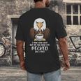 Introvert Eagle And Coffee Lovers Men's Back Print T-Shirt Introvert Eagle And Coffee Lovers Men's Back Print T-Shirt