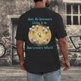 Introvert Extrovert Cartoon In Asstrovert World Men's Back Print T-Shirt Introvert Extrovert Cartoon In Asstrovert World Men's Back Print T-Shirt