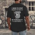 Introvert Fact Anti Socializing Extroversion Personality Men's Back Print T-Shirt Introvert Fact Anti Socializing Extroversion Personality Men's Back Print T-Shirt