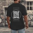 Introvert Guitarist Play Guitar Instrument Music Acoustic Men's Back Print T-Shirt Introvert Guitarist Play Guitar Instrument Music Acoustic Men's Back Print T-Shirt