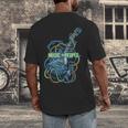 Introvert Music Lover Electric Guitar Rock Men's Back Print T-Shirt