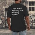 Introvert Pet Snake Owner Men's Back Print T-Shirt