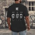 Introvert Relaxation Me Myself And Silence Skulls Men's Back Print T-Shirt Introvert Relaxation Me Myself And Silence Skulls Men's Back Print T-Shirt