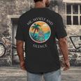 Introvert Relaxation Me Myself And Silence Summer Vacation Men's Back Print T-Shirt Introvert Relaxation Me Myself And Silence Summer Vacation Men's Back Print T-Shirt