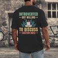 Introvert Saying Antisocial Sarcasm Introverts Men's Back Print T-Shirt Introvert Saying Antisocial Sarcasm Introverts Men's Back Print T-Shirt