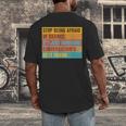 Introvert Stop Being Afraid Of Silence Just Awkward Men's Back Print T-Shirt